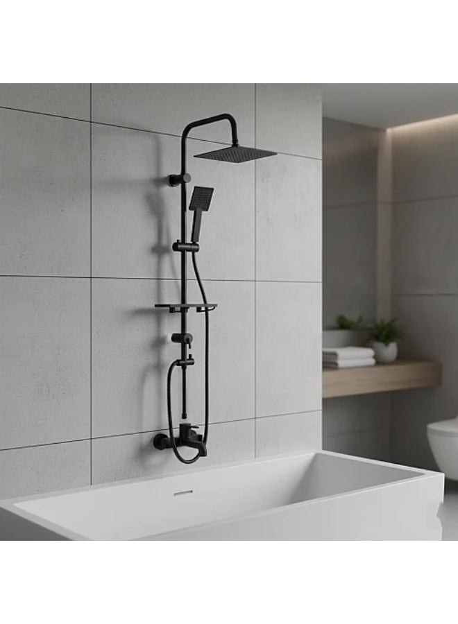 مسطرة مع سماعة اسود - Image 1